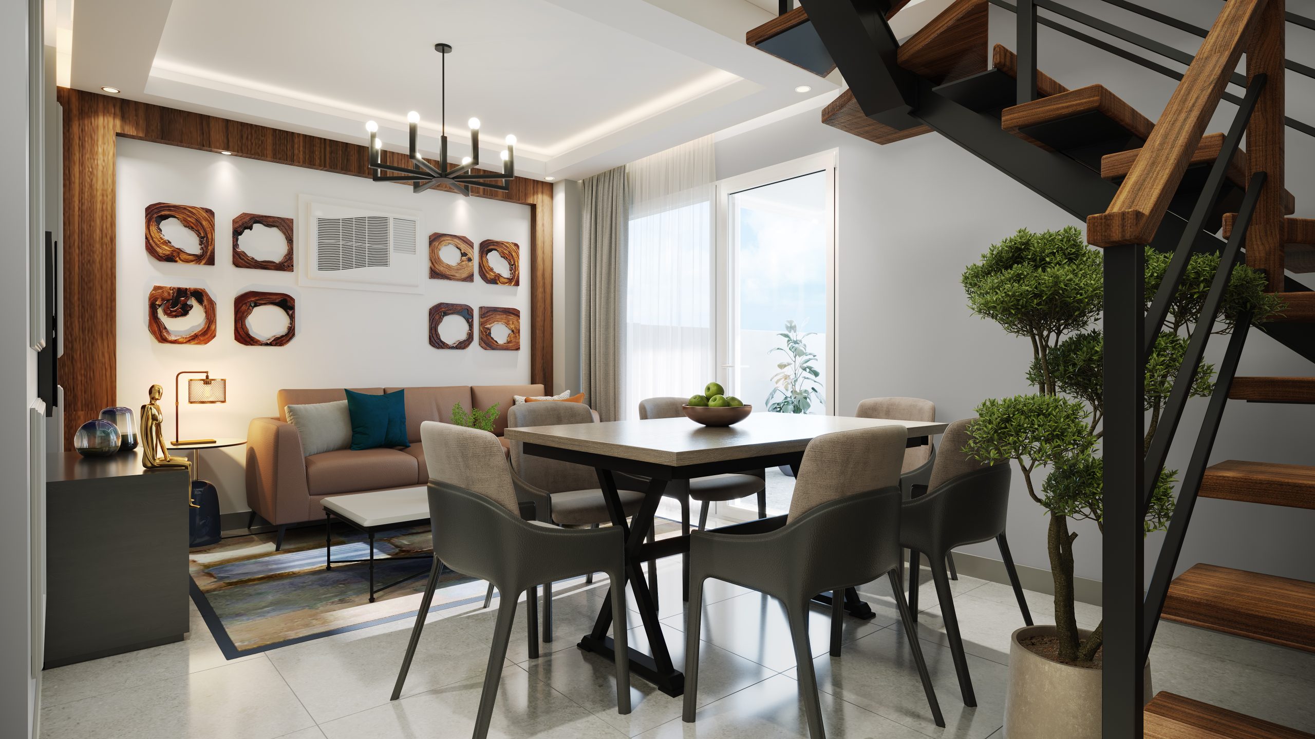 9CP_3BRWithDeck_LIV DIN_VIEW 1_RGB